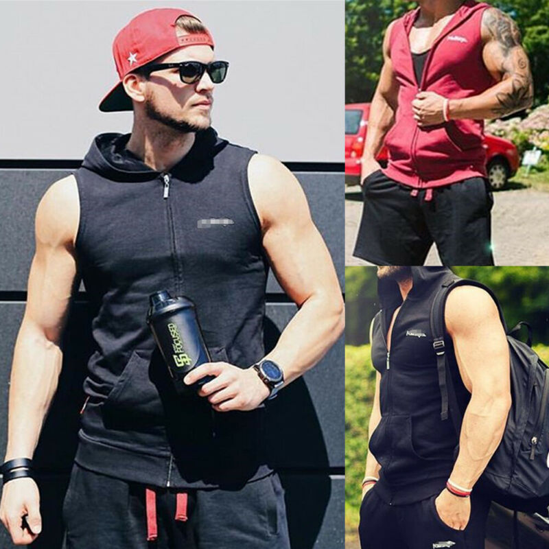 Hooded Hoodie Sports Tank